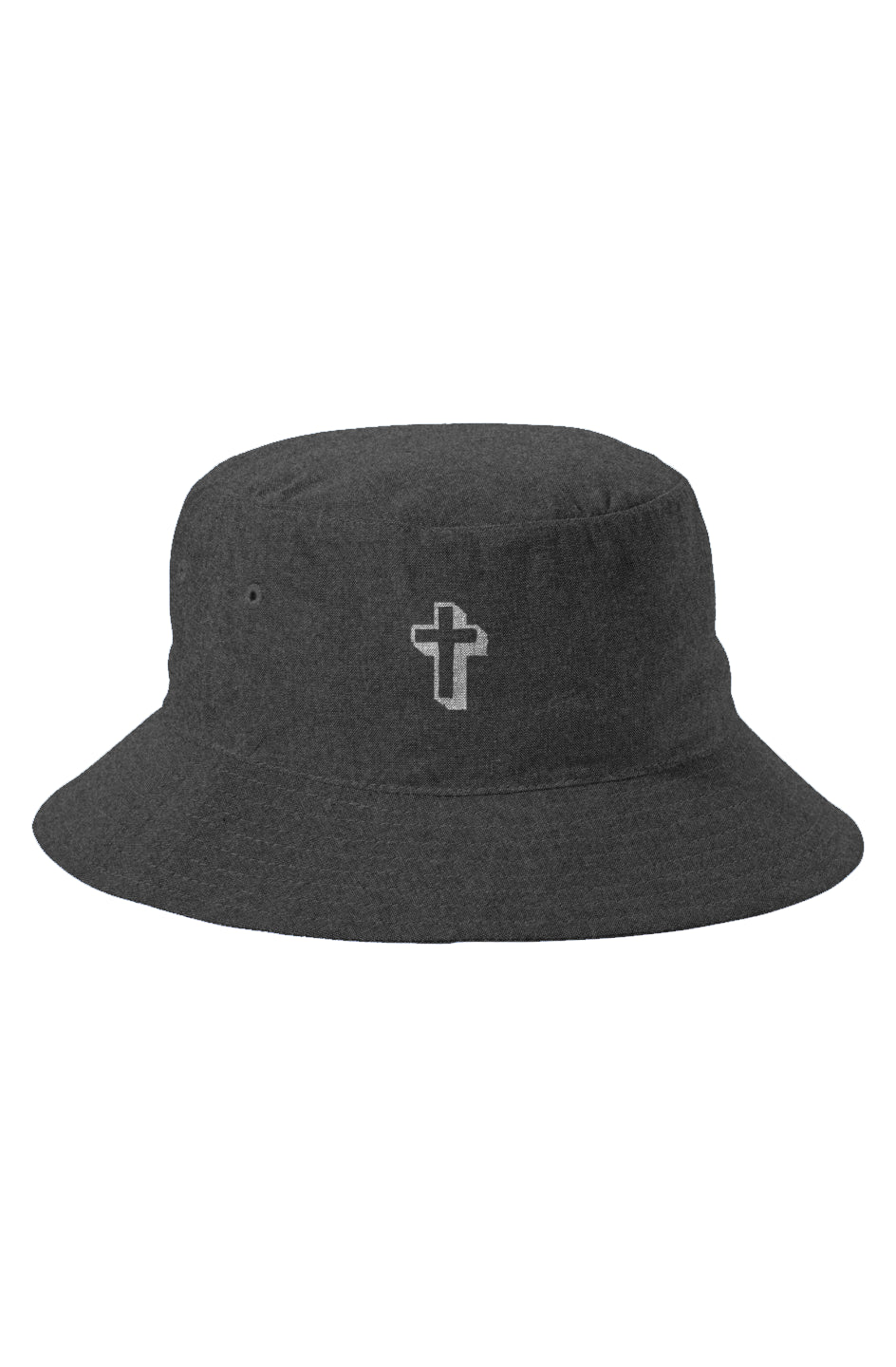 Embroidered cross bucket